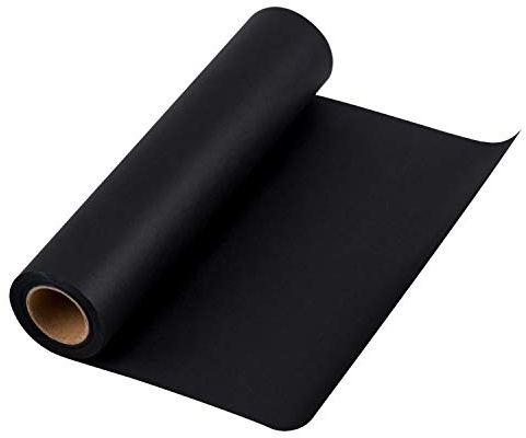 RUSPEPA Schwarzes Kraftpapier - Natürliches Recyclingpapier, Kraftpapierrolle Ideal für Kunsthandwerk, Kunst, Kleine Geschenkverpackungen, Verpackung, Post, Versand und Pakete - 30.5 cm x 30 m