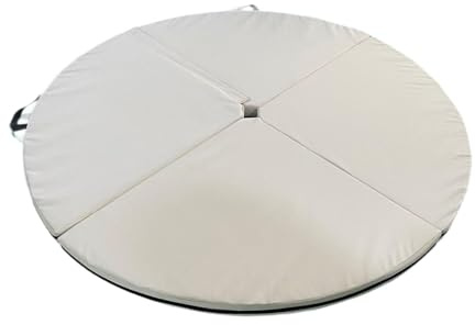 perfk Pole Dance Matte Crash Pad Dicke Faltbare kreisförmige Stoßdämpfung Übungsmatte Pilates Matte für Home Gym Gymnastik Training, 120cmx5cm