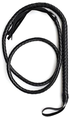 VICASKY Peitsche: Peitsche für Sklaven-Whip: Flogger: 1. 8-2.0cm Whip Sklaven Flogger Exoticwhip Reitgerte Bullwhip Zirkusdirektor Kostüm Schwarze Catwomen Halloween kostüm Zubehör Performance