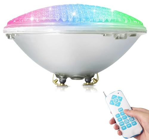 COOLWEST LED Poolbeleuchtung PAR56 18W RGBW unterwasser Mit Fernbedienung DC/AC 12V Poolbeleuchtungen Ersatz 250W Halogen Scheinwerfer