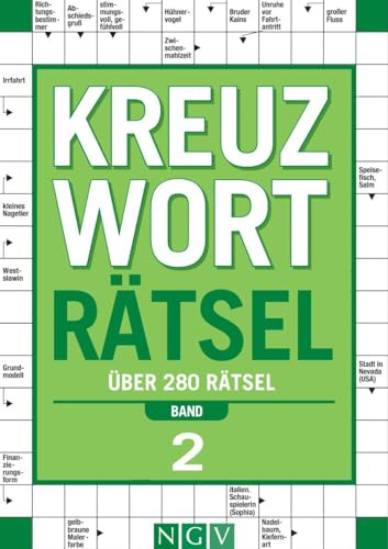 Kreuzworträtsel • Band 2 Über 280 Rätsel für Erwachsene: Kreuzworträtselbuch für Denksport | Rätselbuch als Geschenk für Rätselfans