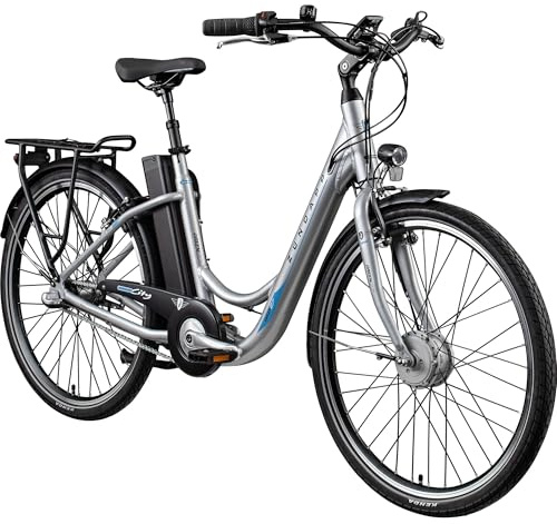 ZÜNDAPP E Bike 26 Zoll Fahrrad Damen Ebike 26 Zoll Green 2.7 Elektrofahrrad Pedelec Cityrad Hollandrad