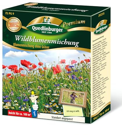 Wildblumenmischung (ohne Gräser) 200g für 200m²