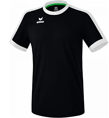 Erima Unisex Erwachsene Retro Star Trikot (3132125), schwarz/weiß, L