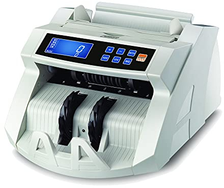 Geldzählmaschine BisBro Technology BB-2150CW | Banknotenzähler | Erkennt Falschgeld sofort | Zählt sicher 1000 Geldscheine in der Minute | Euro | US-Dollar | Pfund