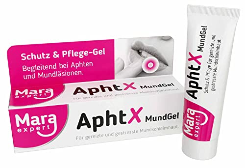Zahnfleisch Entzündung Gel gegen Aphten, Entzündungen, Wunden, Reizungen, Druckstellen - Zahngel bei Aphten im Mund - Zahnfleisch Gel - Mittel gegen Aphten im Mund & Zahnfleischentzündung Mara Expert