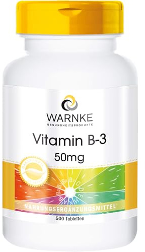 WARNKE Vitamin B-3 50 mg Tabletten, 500 St. Tabletten
