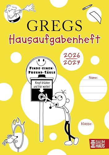 Gregs Hausaufgabenheft 2026/2027: Witzige Comics, clevere Planung & extra Spaß für die Schule (Gregs Tagebuch)