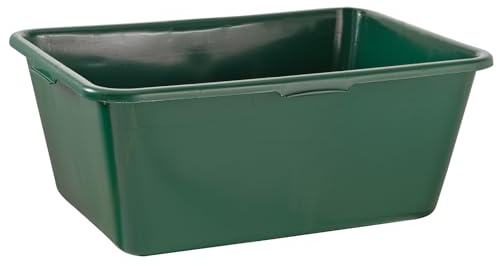 BURI Wildwanne XXL Wanne Groß Lebensmittelecht Eckig 90 Liter Kunststoffwanne Plastikwanne - Kunststoff Behälter Garten Futterwanne Wassertrog, Wasserbottich Wasserbecken Grün
