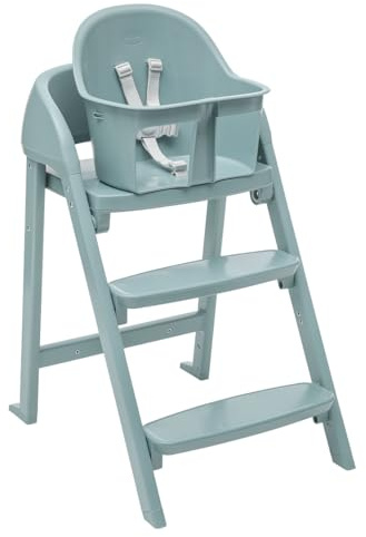 Chicco Crescendo Lite Entwicklungshochstuhl für Kinder von 6 Monaten bis 110 kg, 3 Konfigurationen, umbaubar in einen Kinder- und Erwachsenenstuhl, verstellbare Fußstütze, kompakter Verschluss
