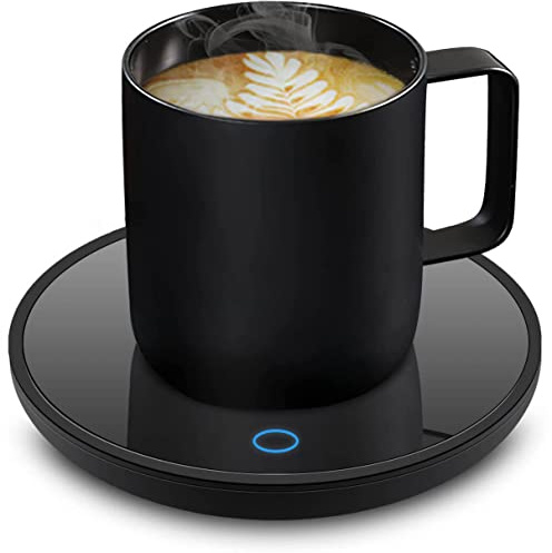 Elektrischer Kaffeewärmer Kaffetasse Warmhaltend - Smart Schreibtisch Tassenwärmer mit 2 Temperatureinstellungen Tassenwärmer Teewärmer Elektrischer Getränkewärmer für Kakao Milch