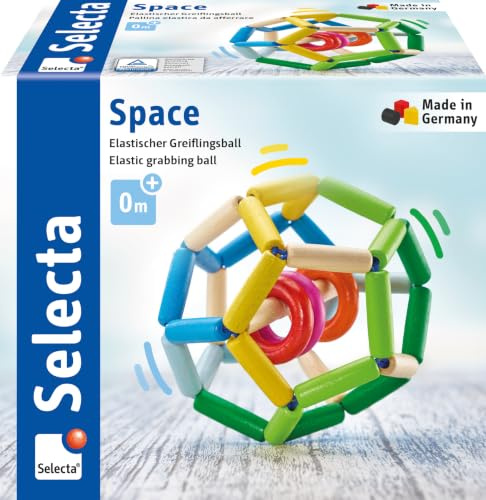 Selecta 61008 Space, Greiflingball, 11 cm | Motorikspielzeug