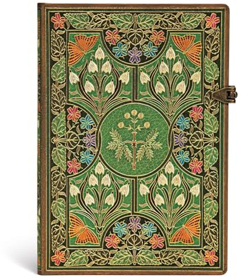 Paperblanks Blühende Poesie Notizbuch Midi Liniert (Poetry in Bloom), Midi (180 x 130): Lined Midi