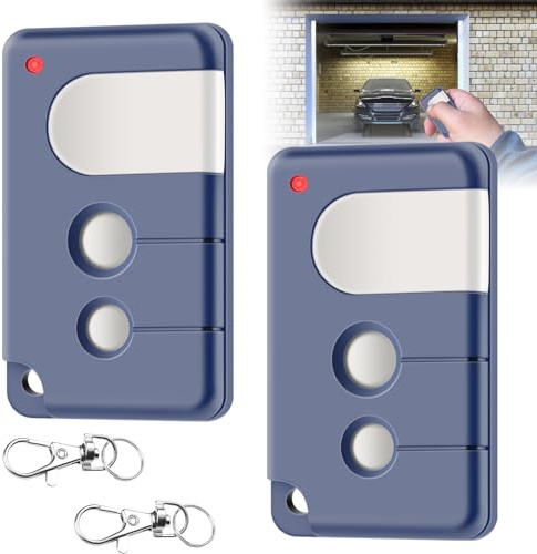 2 Stück Garagentoröffner: Garage Handsender Kompatibel mit Chamberlain 84335EML,84333E,94333E,Garagenöffner Handsender, Fernbedienung Garagentor, 433,92MHz Garage Fernbedienung Handset für ML500/700
