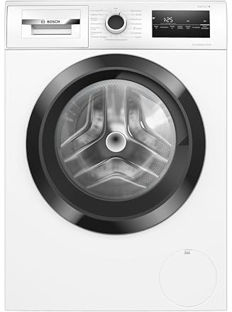 Bosch Serie 4 Waschmaschine 8 kg 1400 UpM Iron Assist WAN282K3 | Sicherer AquaStop Schutz, optimierte Mengenautomatik, Kurzwaschgang, leichtes Nachlegen von Wäschestücken