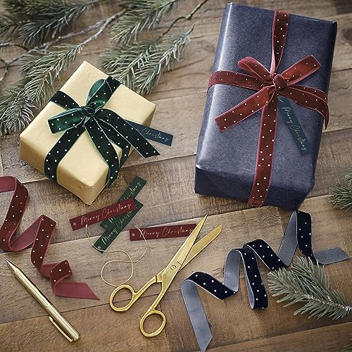 Ginger Ray Geschenkpapier-Set mit Geschenkanhängern und Samtband
