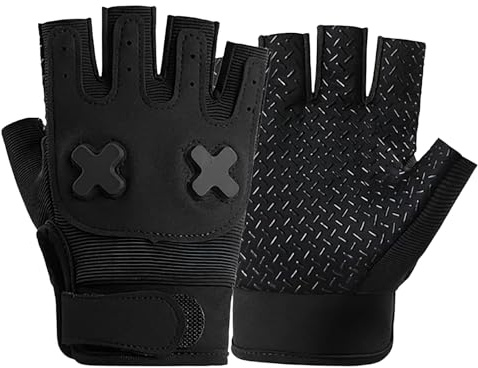 Mecmbj Fahrradhandschuhe Kinder, rutschfest, Atmungsaktive, Sporthandschuhe | Halbfinger Reithandschuhe Kinder für Jungen und Mädchen im Alter von 8-12 Jahren, Kinder Handschuhe für Outdoor-Aktivitäten