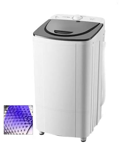 wanghaiyanBD Tragbarer Schleudertrockner, 10 kg Kapazität, energieeffizient, 2800 U/min, Wäscheschleuder mit 360° blauem Licht