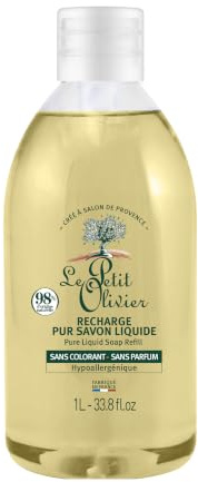 Le Pe Olivier Nachfüllpackung für reine Flüssigseife, 1 l