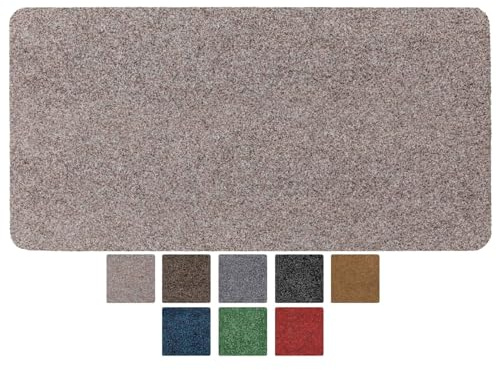 ANRO Fußmatte Schmutzfangmatte Türmatte rutschfest Fußabstreifer abwaschbar robust für Eingang, Haustür, Flur innen & außen Poet Küche, 80 x 40 cm (Rechteckig)