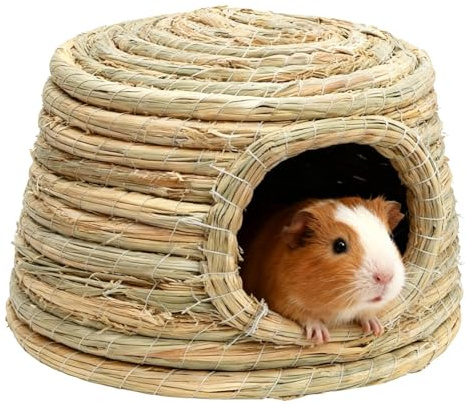Grashaus für Kaninchen, atmungsaktiv, handgewebt, zum im Freien, für Kaninchen, zur Verwendung im Haus und im Freien, für Katzen, kleine Haustiere, Hühner und Hamster