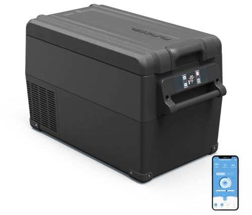 Alpicool NCF35 30,6L Kompressor Kühlbox 12V tragbarer Mini-Kühlschrank elektrische Gefrierbox klein Gefrierschrank für Auto camping, Lkw, Boot, -20℃ bis 20℃(Schwarz)