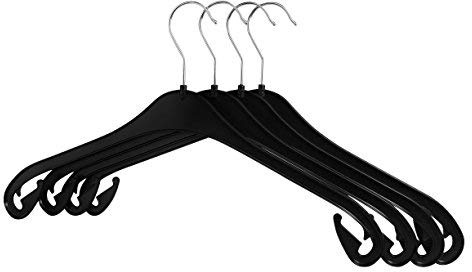 RSR-Hangers Kleiderbügel NA 47 cm - 20 Stück - aus Kunststoff- 360° drehbarer Haken - platzsparend - Hemdenbügel - Blusenbügel - Mäntel - schneller Versand - Made in Germany