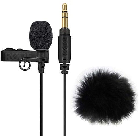 Rode Lavalier GO Ansteckmikrofon Lavaliermikrofon Schwarz + keepdrum Fell-Windschutz WS05