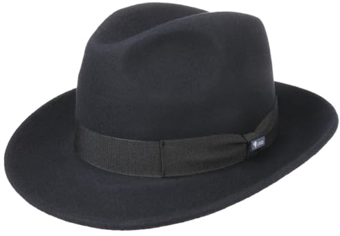 Lipodo Basic Bogart Filzhut Fedora Made in Italy Damen und Herren Sommer Winter