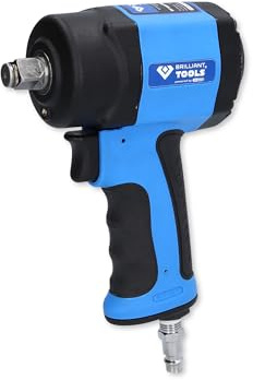 BT Brilliant Tools BT160400 1/2 Zoll Mini-Druckluft-Schlagschrauber 1.240 Nm [Powered by KS Tools]