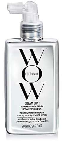 Color Wow Dream Coat Anti Frizz Spray für superglattes Haar, Hitzeschutz für Haare hält bis zu 3 Haarwäschen, Glanzspray für geschmeidige Haare, 200ml