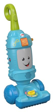 Fisher-Price Laugh & Learn Light-Up Learning Vacuum, Baby and Toddler Push Toy, Multicolour, Ages 12-36 Months FNR97