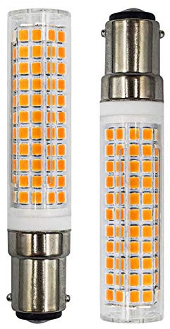 ZHENMING B15D LED Glühbirne 7W 100W Halogen-Equivalent SBC Kleine Bajonett LED-Birnen, 230V Dimmbar Super Hell Warmweiß 3000K Für Maschinenleuchte, Nähmaschinen, Stehlampe, 2er Pack [MEHRWEG]
