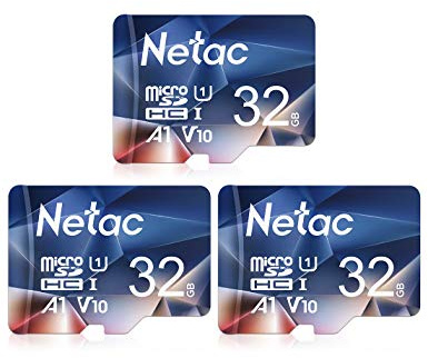 Netac 32GB SD Karte 3-in-1 Paket - High-Speed Speicherkarte für SLR Kamera, 32G/64G Flash Karte