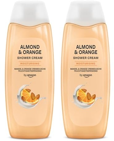 by Amazon Duschcreme Mandel und Orange, 2 x 500 ml