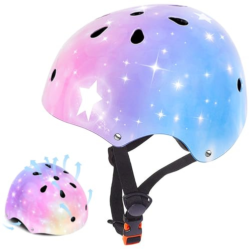 JIFAR Kinderhelm, Multisport-Helm für Jungen & Mädchen,skaterhelm Kinder 3-5-8-14 Jahre, für Fahrrad, Scooter, Inline-Skating & Skateboarding