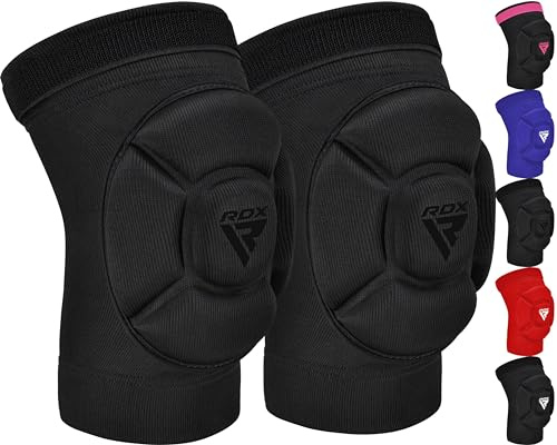 RDX Knieschoner für MMA Kickboxen und Muay Thai Training, Schaumstoff Gepolsterte Unterstützung Kniestütze Guard, Kampfsport Grappling Schutzkleidung Käfig BJJ Karate Volleyball Wrestling