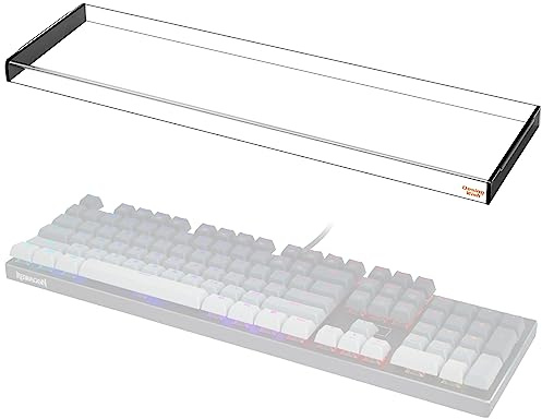 Desing Wish 104 Tasten Tastaturabdeckung für K556 Wasserbeständiger Halb Abgedeckter Acryldeckel Anti Staub & Anti Hitting Tastatur Schutz Staubabdeckung Kompatibel mit K556 Zubehör
