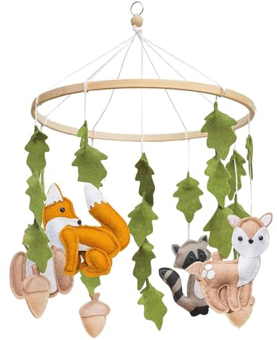 Mobile Waldtiere,MobileBaby,Filz Bettglocke,Mobile Wickeltisch,Neugeborenen Bettglocke,WaldtiereBettglocke,Bettglock,Neugeborenen Geschenk für Baby