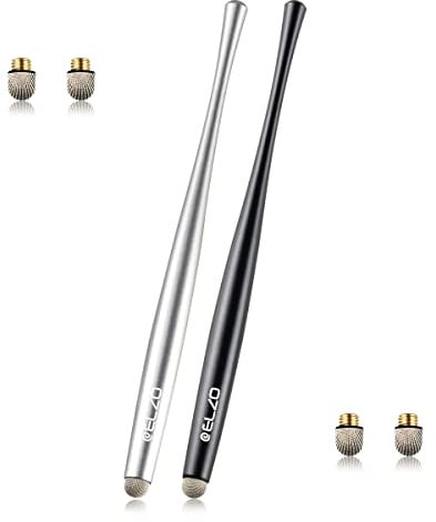 ELZO Tablet Stift für Alle Tablets, 2er Pack Stylus Pen, Eingabestift Touch Pen für Alle Handys, Apple iPad, iPhone, Samsung, Surface, Lenovo, Xiaomi, Chromebook, Huawei Android iOS usw