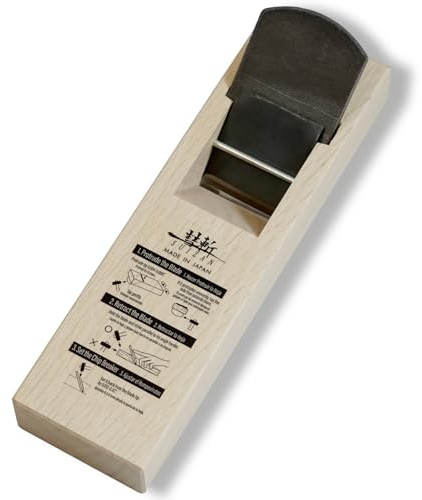 SUIZAN Kanna Japanischer Handhobel 60mm - Professionelle Holzhobel Blockhobel Holzbearbeitungswerkzeuge