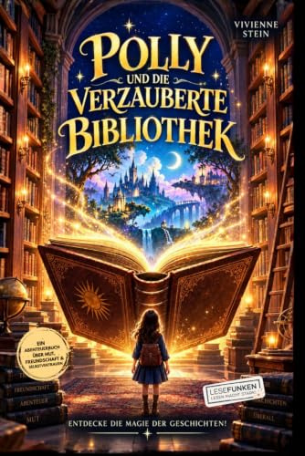 Polly und die verzauberte Bibliothek: Entdecke die Magie der Geschichten!: Ein Abenteuerbuch über Mut, Freundschaft und Selbstvertrauen I Kinderbuch ... Kinder! (Lesefunken - Lesen macht stark!)