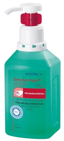 desderman® hyclick® Händedesinfektionsmittel - 500 ml - Spendersystem | Hygienische und chirurgische Händedesinfektion mit Hyclick-Spender - parfüm- und farbstofffrei