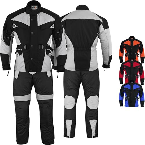German Wear 2-teiler Motorradkombi Cordura Textilien Motorradjacke + Motorradhose