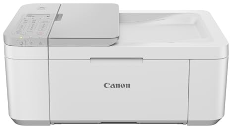 Canon PIXMA TR4756i Multifunktionsdrucker 4in1 (Tintenstrahl, Drucken, Kopieren, Scannen, Faxen, A4, WLAN, Apple AirPrint, 20 Blatt ADF, Duplexdruck, kompatibel mit Pixma Print Plan ABO) weiß