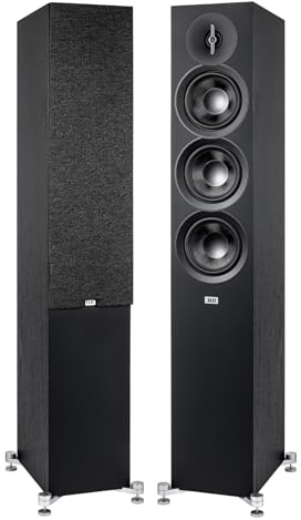 ELAC Debut F5.3 Standlautsprecher – Ideal für die Musikwiedergabe über Ihre Stereoanlage auch als Teil eines 5.1 Surround-Systems, legendärer Klang, edles Design – Lautsprecher passiv