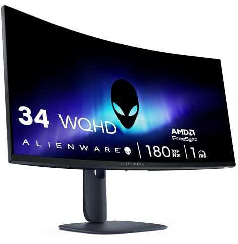 Alienware AW3425DWM 34 Zoll Curved Gaming Monitor WQHD 180Hz VA Schwarz