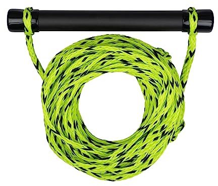 MESLE Wasserski & Wakeboard Leine Set, schwimmfähig, Soft-Griff Hantel, Länge 18,3 m, schwimmend, Zug-Seil Wassersport Schleppleine, inkl Rope Keeper