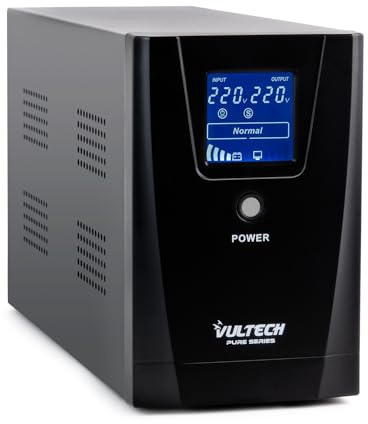 Vultech ups 1000VA Pure Line Interactive mit Reiner Sinuswelle und LCD