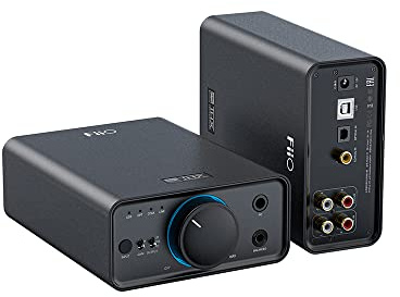 FiiO K7 Full Balanced HiFi DAC Kopfhörer-Verstärker AK4493S*2, XMOS XU208 PCM384kHz DSD256, USB/optisch/Koaxial/Cinch-Eingänge, 6,35 mm/4,4 mm Ausgang